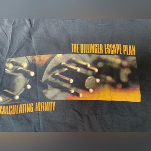 Vintage Dillinger escape plan t-shirt Calculating Infinity era